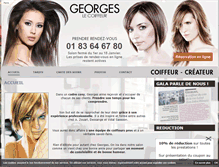 Tablet Screenshot of georges-le-coiffeur.com